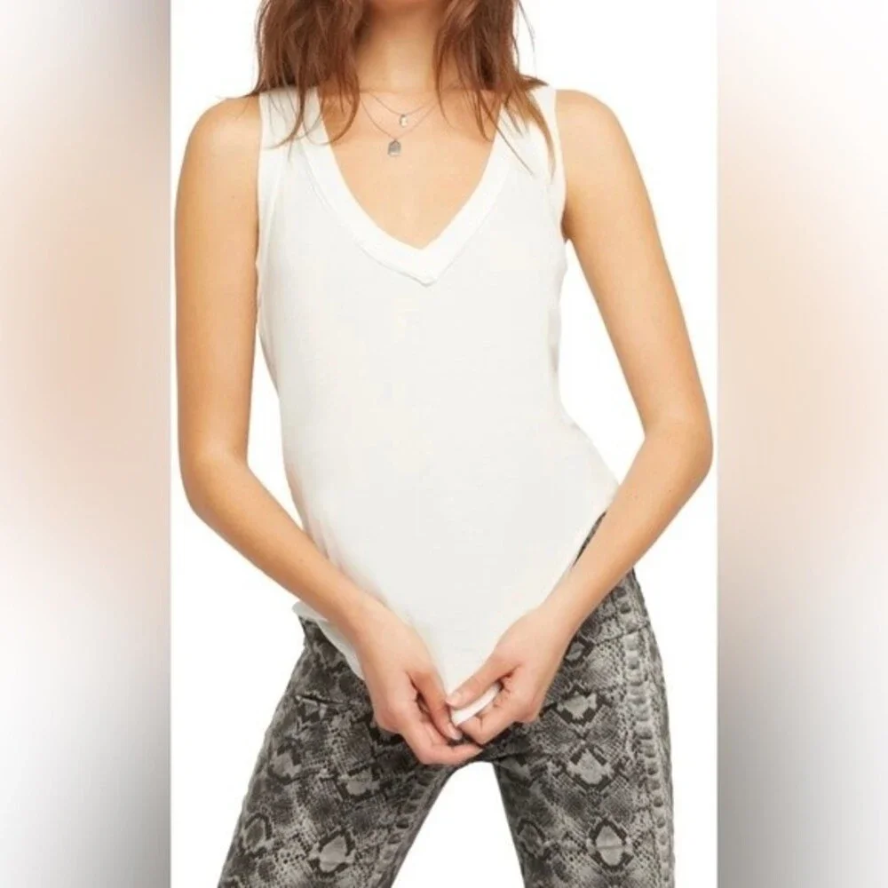 Free People We The Free Women’s Moon Dance Classic Tank Top Cream Off White S